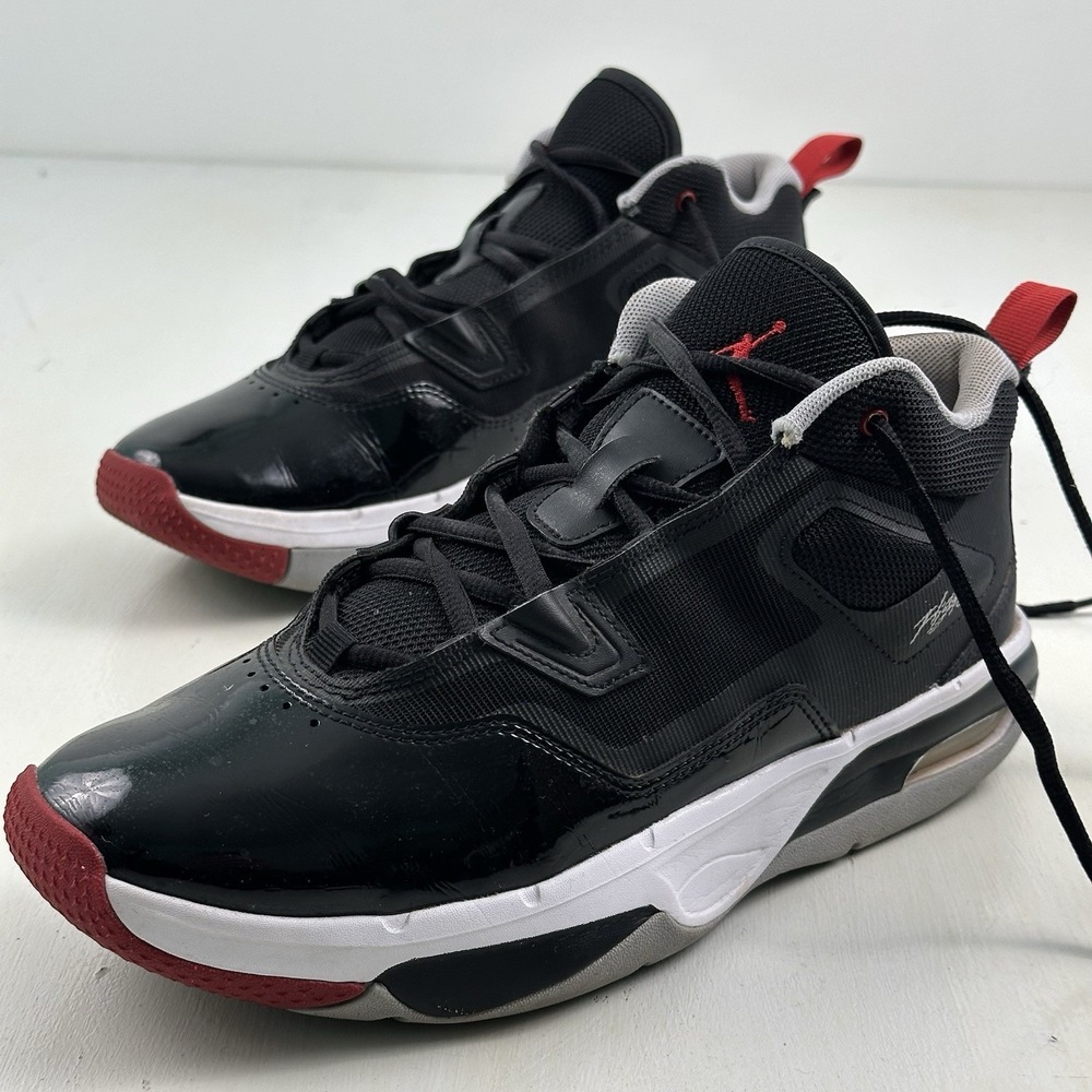 Nike Jordan Stay Loyal 3 Basketball Shoes Mens 8.5 Black Patent FB1396-006